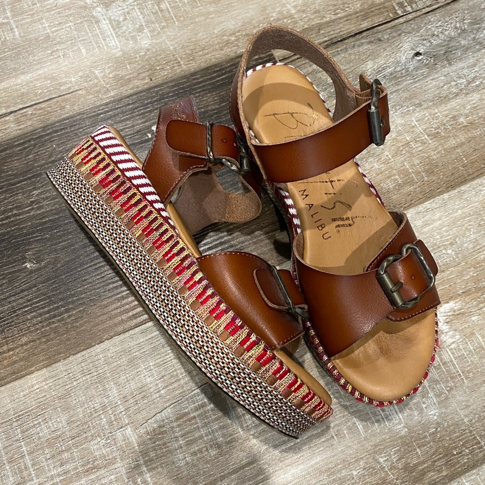 Blowfish leather platform sandals